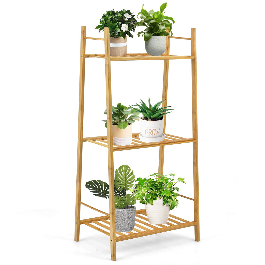 3-Tier Vertical Bamboo Plant Stand