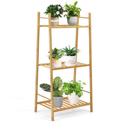 3-Tier Vertical Bamboo Plant Stand