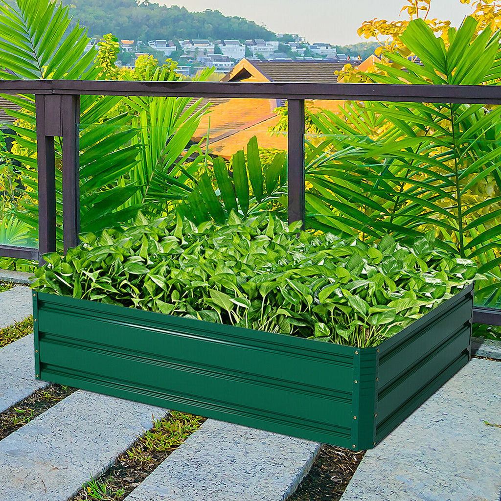 Steel Raised Garden Bed for Vegetables and Flowers