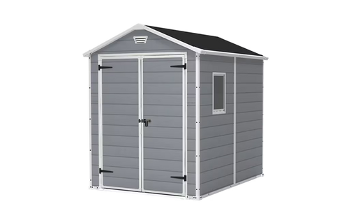 Manor Shed 6x8ft Double Door - Grey