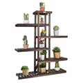 6-Tier Wooden Plant Stand with Vertical Display Shelves